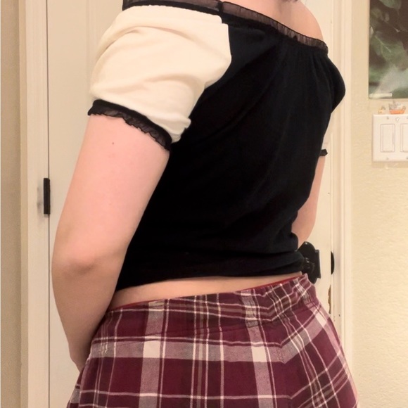 90s graphic milkmaid top - Picture 3 of 4